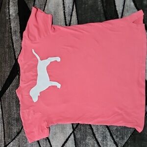 VS PINK 2016 CAMPUS COTTON CREW-NECK DOG LOGO TEE-SHIRT
